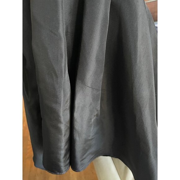 Vintage Gunne Sax Jessica McClintock Size 9 Black Short Strapless Fit and Flare - Picture 10 of 11